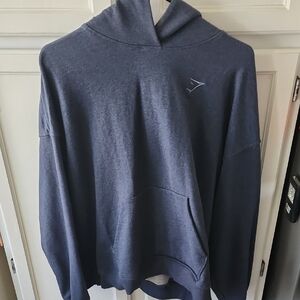 Navy Blue Gymshark Hoodie with Logo